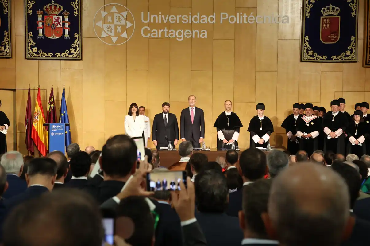 Felipe VI preside en la UPCT el Solemne Acto de Apertura del Curso Académico 2026/2027 de las Universidades Españolas.